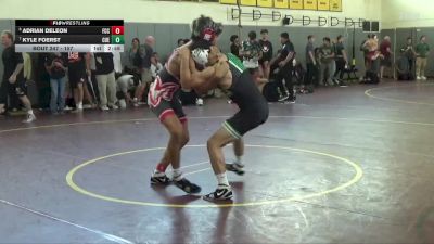 157 lbs Cons. Round 3 - Adrian Deleon, Fresno City College vs Kyle Foerst, Cuesta College