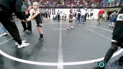 49 lbs Rr Rnd 1 - Lydia Kautzman, Comanche Takedown Club vs Rayli Plumlee, Mustang Bronco Wrestling Club