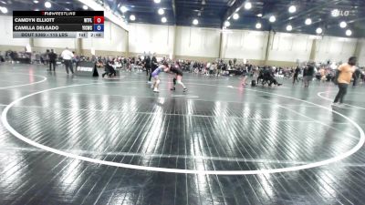 115 lbs Quarterfinal - Camdyn Elliott, Well Trained vs Camilla Delgado, Youth Impact Center Wrestling Club