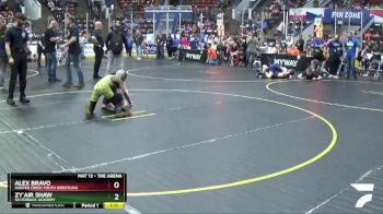 75 lbs Cons. Round 2 - Alex Bravo, Harper Creek Youth Wrestling vs Zy`Air Shaw, Silverback Academy