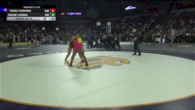 170 lbs Round Of 16 - Diara Pomares, Hemet (SS) vs Kailee Cadena, Bakersfield Christian (CS)
