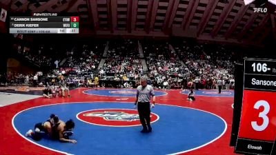 106-6A Cons. Round 3 - Derik Kiefer, West Forsyth vs Cannon Sansone, Etowah