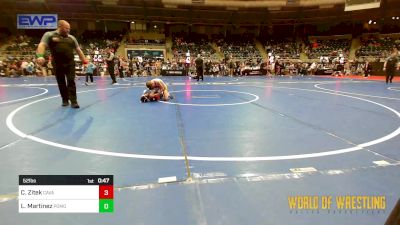 52 lbs Consi Of 8 #1 - Corbyn Zitek, Cavalry Wrestling Club vs Liam Martinez, Pomona Elite