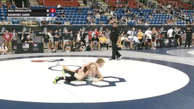 105 lbs Cons. Sub-rd Of 32 - Maci Brouillette, North Dakota vs Kourtney Azuri, Arizona