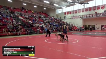 132 lbs Quarterfinal - Donovan Paes, Streetsboro vs Brennan Warwick, Perry (Massillon)