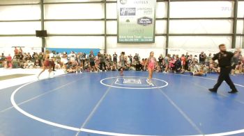 40 lbs Rr Rnd 2 - Nadia Croteau, PA West Yellow - W vs Piper Fry, Michigan Wrestling Academy - W