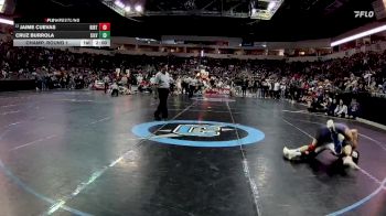 4A 133 lbs Champ. Round 1 - Jaime Cuevas, Kirtland vs Cruz Burrola, Silver