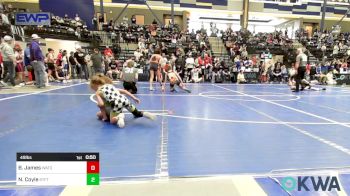 49 lbs Semifinal - Baker James, Watonga Blaine County Grapplers vs Nixon Coyle, Standfast