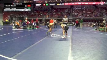 3A-113 lbs Quarterfinal - Chase Miller, Cedar Falls vs Drake Pelton, Waukee