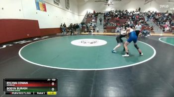 150 lbs Quarterfinal - Bodyn Burash, Thunder Basin vs Rylynn Cowan, Douglas
