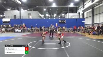 62 lbs Round Of 16 - Colton Zabinski, Greg Gomez Trained vs Kade Brown, Young Guns