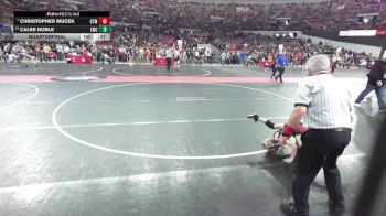 63 lbs Quarterfinal - Christopher Mucek, Muskego Wrestling Club vs Caleb Noble, Lancaster Wrestling Club
