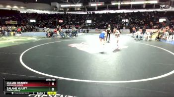Girls 155 lbs Quarterfinal - ZaLane Hulitt, Tahoma (Girls) vs Jillian Hradec, Snohomish (Girls)