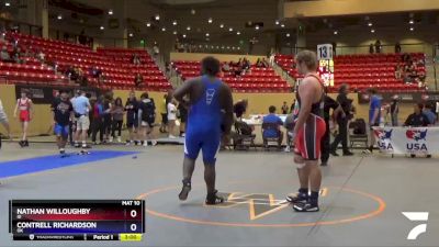 285 lbs Cons. Round 3 - Nathan Willoughby, ID vs Contrell Richardson, OK