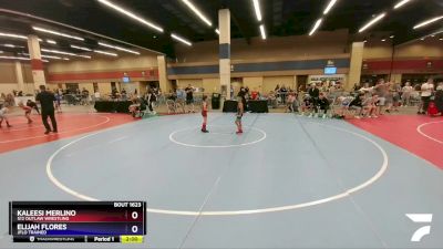 53 lbs Cons. Round 3 - Kaleesi Merlino, 512 Outlaw Wrestling vs Elijah Flores, Jflo Trained