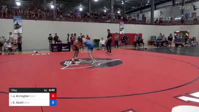 70 kg Consi Of 4 - Jackson Arrington, Wolfpack Wrestling Club vs Edward Scott, Wolfpack Wrestling Club