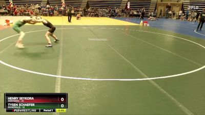93 lbs Quarterfinals (8 Team) - Tysen Schaefer, Paynesville vs Henry Seykora, Owatonna