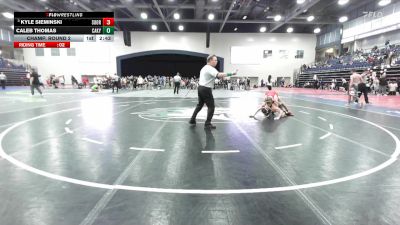 125 lbs Champ. Round 2 - Kyle Sieminski, Southern Oregon vs Caleb Thomas, Campbellsville (Ky.)