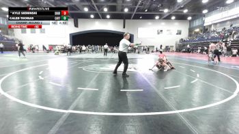125 lbs Champ. Round 2 - Kyle Sieminski, Southern Oregon vs Caleb Thomas, Campbellsville (Ky.)