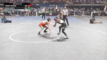 D 1 120 lbs Champ. Round 2 - Joshua Scott, Zachary vs Brody Wilson, Terrebonne