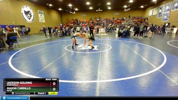 120 lbs Quarterfinal - Jackson Golding, Bakersfield vs Mason Carrillo, Royal