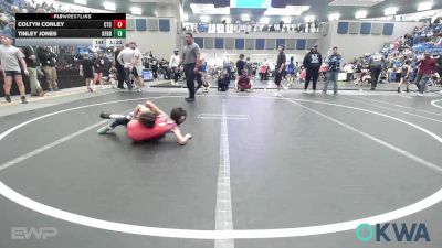 58 lbs Quarterfinal - Coltyn Conley, Chandler Takedown Club vs Tinley Jones, Kingfisher YellowJackets