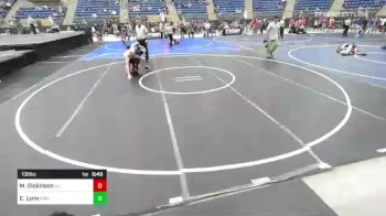 130 lbs Consi Of 4 - Michael Dickinson, All American Training Center vs Elijah Lynn, Pirates