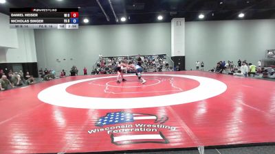 175 lbs Daniel Heiser, Wisconsin Red vs Nicholas Singer, Pennsylvania Red