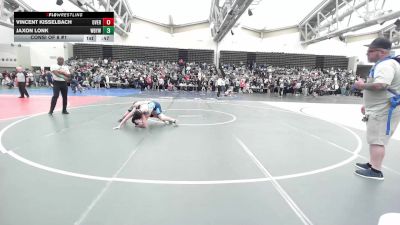 125-J lbs Consi Of 8 #1 - Vincent Kisselbach, Overtime vs Jaxon Lonk, Williamstown Braves Youth Wrestling
