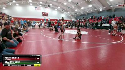 67-70 lbs Round 5 - Regan Griego, Eaton WC vs Branson Geist, PVBC WARRIORS