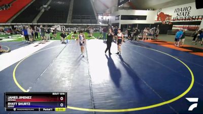 130 lbs Cons. Round 3 - James Jimenez, Nevada vs Ryatt Shurtz, Idaho