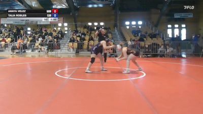160 kg Rr Rnd 2 - Anaya Velez, Gannon vs Talia Robles, Elmira College