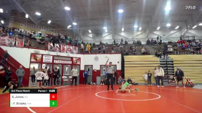 67 lbs 3rd Place Match - Forest Brooks, Contenders Wrestling Academy vs Sterling Jones, Derby City Legends