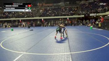 80 lbs Semifinal - Adalida Verdick, Unattached vs Alivia Emms, Victory School Of Wrestling