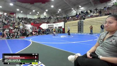 85 lbs Round 1 - Deegan Hodson, Monroe Central Club Wrestling vs Arturo Gante III, Region Wrestling Academy