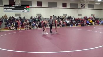 119-126A 1st Place Match - Anna Digmann, Western Dubuque Girls vs Evy Priebe, Independence Girls