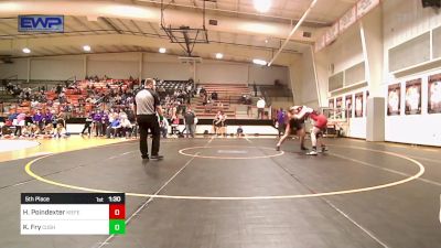 175 lbs 5th Place - Hudson Poindexter, Kiefer High School vs Kellen Fry, Cushing High School