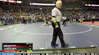 106 lbs Quarterfinal - Jake Hockaday, Brownsburg vs Cameron Meier, Bloomington South