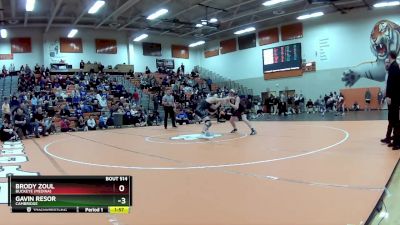 165 lbs Semifinal - Brody Zoul, Buckeye (Medina) vs Gavin Resor, Cambridge