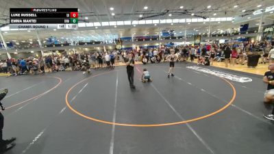 120 lbs Champ. Round 1 - Luke Russell, Upgraded Industries vs Emma Mantei, Unattached