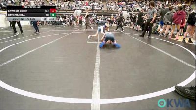73 lbs Quarterfinal - Sawyer Smith, Little Axe Takedown Club vs Cato Varela, Chickasha Youth Wrestling