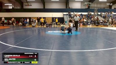 141 lbs Cons. Round 4 - Ben Grater, Wilkes vs Camerin Deville, Messiah