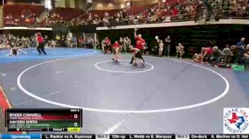 92 lbs Quarterfinal - Hayden Smith, Lake Travis Youth Association Wrestling Club vs Ryker Conwell, Texas Takedown Academy