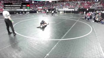 Girls 114 lbs Cons. Semi - Megan Schuenemann, Plymouth-Girls vs Brooke Williamson, Kettle Moraine-Girls