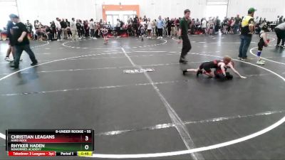 55 lbs Semifinal - Christian Leagans, Hard Rock vs Rhyker Haden, NoWorries Academy