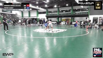 132 kg 5th Place - Brenden Jorden Agcaoili, Gold Rush Wrestling vs Deven Casey, Izzy Style Wrestling