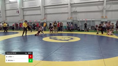 65-M lbs Consi Of 16 #2 - Delbert Liller, PA vs Zachary Wicks, NY