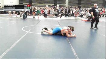 111 lbs Rr Rnd 7 - Jace Neborak, All I See Is Gold Academy Stars - ESC vs James Goduto, Wrecking Crew Wrestling Academy - ESC