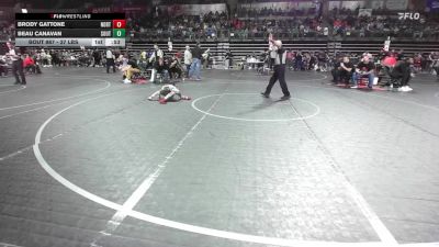 37 lbs Semifinal - Brody Gattone, North Hunterdon vs Beau Canavan, South Plainfield