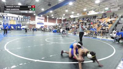 113 lbs Quarterfinal - Zeke Sandoval, Bishop Amat vs Enrique Flores, Norwalk